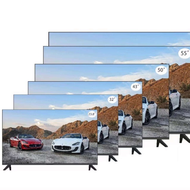Full View Borderless 4K UHD LED Android Smart TV 65-100 Inch Ultra Thin 16:9 Black for Modern Home & Hotel Decor