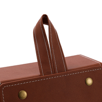 OEM 5 Fente Portable Pliant Lunettes de Soleil Organisateur Voyage Stockage Vitrine PU Étui En Cuir pour Lunettes