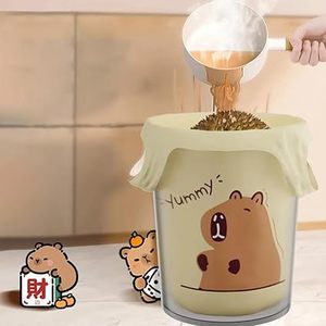 Huamaohengchun 100 Bolsas de Basura de Capibara, Bolsas de Basura Desechables Gruesas de Gran Capacidad con Asa para Cocina - Product Image 3