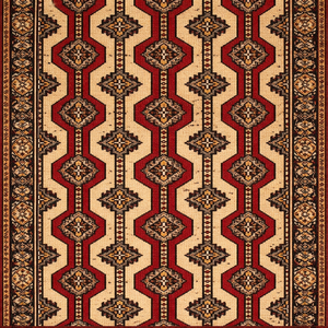 Traditional Persian-Style Hand-Knotted Wool <b>Rug</b> <b>Large</b> Area with Tribal Geometric Pattern for Hallway Use - Product Image 3