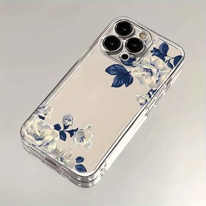Foglia blu bianco stampa fiore Shockproof spazio TPU custodia per telefono cellulare per <span class=keywords><strong>Iphone</strong></span> 8 X Xr Xs 11 12 13 <span class=keywords><strong>14</strong></span> 15 16 17 Pro Max - Product Image 2