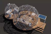 Usine chinoise Tente dôme igloo étanche 850gsm en pvc ou verre de luxe en plein air