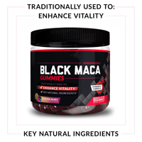 Gummies de Maca noire pour adultes OEM |   Soutien Vitalité Saveur Baies de la Passion 60 Comprimés