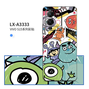 For VIVO S15 S15 Pro S15e Phone Back <b>Film</b> Cartoon Character Anti Fingerprint Protective Sticker Cute Design - Product Image 2