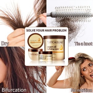 การดูแลเส้นผมซ่อมแซมและปรับอากาศ Argan น้ำมันรักษาผมหน้ากากสำหรับ<span class=keywords><strong>ผม</strong></span>นวดครีม - Product Image 6