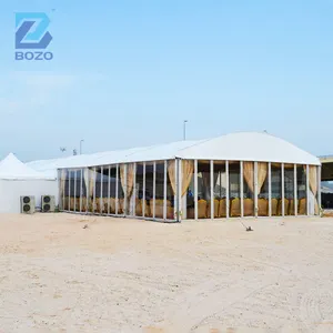 กว่างโจว Bozo เครื่องเชื่อม30X70X4M เต็นท์พีวีซีสำหรับงานแต่งงานและงานเฉลิมฉลองเต็นท์โครงสร้างโครงแบบโค้ง