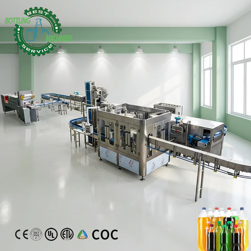 CE Certified 4000BPH CSD Bottling Plant