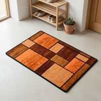 Golden Sunshine Hand-Carved Carpet, 3D Textured Floor Rug Floor Mat Carpet