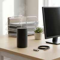 Diffuseur d'huiles essentielles portable rechargeable, aromathérapie, contrôle tactile, air froid, format compact, fonction sans eau