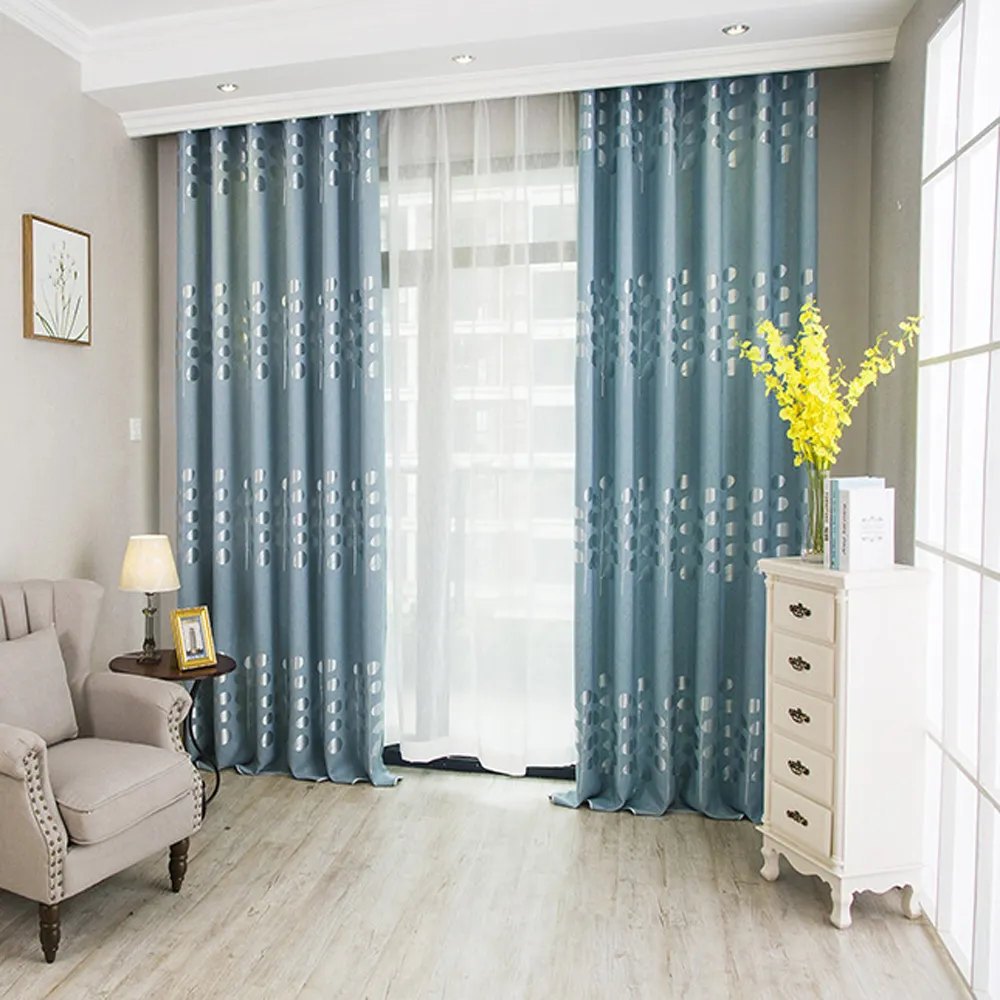 Hot Sale American Living Room Window Curtains Online Photo Thick Curtain For Winter