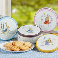 Vente chaude Personnalisé Vide En Métal Boîte Ronde Décorative Cadeau Boîte pour Thé Emballage Étain En Gros Fer Pot En Étain