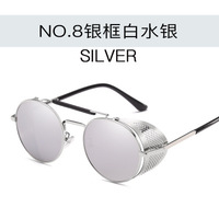 Lunettes de soleil rondes rétro Shanghai Designer SteamPunk 2027 pour hommes et femmes UV400