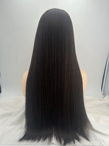 <span class=keywords><strong>Perruque</strong></span> Juive Casher Européenne à Lacet Frontal pour <span class=keywords><strong>Femme</strong></span>, Bandeau Chute, Fabriquée à Partir de Cheveux Humains Vierges, Produit en Gros - Product Image 4