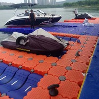 Vente directe d'usine en plastique quai flottant ponton flottant pour le stationnement de bateaux de jet ski