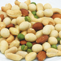 Snacks de Frutos Secos Mixtos Fritos y Salados envasados en Barril, Venta al por Mayor