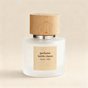 Flaconi Vuoti per Profumo Vintage da 30ml 50ml 100ml, Verde Fumé Rosso Blu Satinato, Bottiglie Rotonde in Vetro da <span class=keywords><strong>50</strong></span> <span class=keywords><strong>ml</strong></span> con Tappo in Legno - Product Image 1