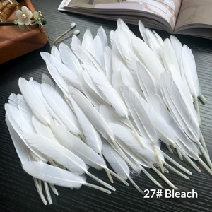 Plumas de Ganso Rectas Pequeñas, Plumas Individuales al por Mayor, Materiales para Manualidades, Joyería y Ropa - Product Image 2