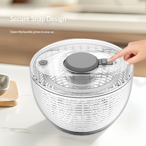 Déshydrateur manuel domestique grande capacité en plastique pour fruits et légumes avec <span class=keywords><strong>essoreuse</strong></span> à <span class=keywords><strong>salade</strong></span>, séchage et stockage tout-en-un - Product Image 4