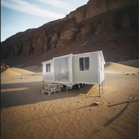Conteneur modulaire OEM personnalisé de 20 pieds et 40 pieds avec structure en acier pour hôtel, camping, maisonnette modulaire, petite cabane