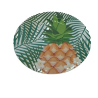 Plaque ronde de fruits en plastique, vaisselle en mélamine personnalisée, vente en gros, 11 pouces, 50 pièces