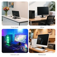 Soporte de Monitor Metálico Wearson VESA 75x75 100x100, Soporte de Escritorio Ajustable en Altura para Monitor de 24 y 27 Pulgadas