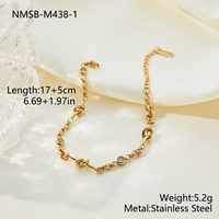 Bracelet tendance pour femme, accessoire de bijouterie durable en acier inoxydable plaqué or 18 carats avec zircon, idéal pour un cadeau