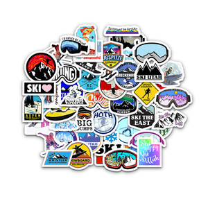 50pc par sac <span class=keywords><strong>Ski</strong></span> Mignon Autocollants Dessin Animé Impression HD Étanche Graffiti Casque <span class=keywords><strong>Autocollant</strong></span> pour Skate Board Guitare - Product Image 6