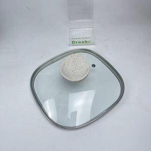 Set di Pentole Ecologiche RTS 12 Pezzi, Rivestimento in Marmo Bianco, Costruzione in Alluminio Pressofuso Monoblocco, Coperchi in Vetro, Include Pentola <span class=keywords><strong>Olandese</strong></span> - Product Image 4