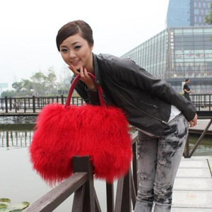 Nuovo arrivo Jtfur grossisti fornitore di cina borsa da donna in vera pelliccia di pecora borsa a mano - Product Image 4
