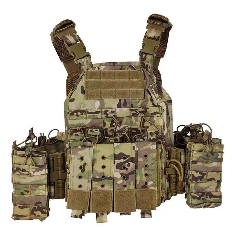 Camouflage Quick-Detach Cs Security Plate Carrier Bandolier Tactical Vest