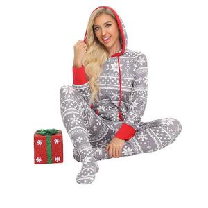 Venta al por mayor de Navidad a juego familia Onesie pijamas ropa de dormir <span class=keywords><strong>invierno</strong></span> adulto chico pijamas <span class=keywords><strong>2023</strong></span> - Product Image 5