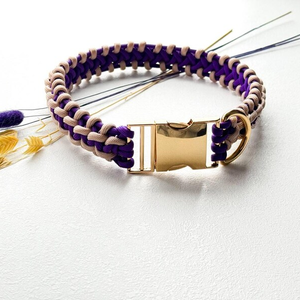 Correa personalizable de cuerda redonda para mascotas, <span class=keywords><strong>collar</strong></span> de perro y gato con diseño de rayas de lujo con cintas de luces <span class=keywords><strong>LED</strong></span> y grabado fuerte para perros - Product Image 4