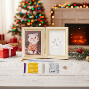 Cadre en bois massif pour empreintes <span class=keywords><strong>de</strong></span> pattes d'animaux, à faire soi-même avec argile, pour empreintes <span class=keywords><strong>de</strong></span> chien ou <span class=keywords><strong>de</strong></span> <span class=keywords><strong>chat</strong></span>, cadeau commémoratif, ornement - Vente chaude - Product Image 6