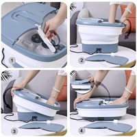 Appareil de massage pour les pieds pliable et portable certifié CE ROHS FCC ETL avec jets et bulles