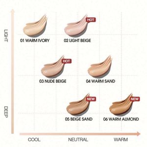 Fard à joues illuminateur et correcteur pour le maquillage du visage o.two.o 2025, fond de teint liquide fini mat à couvrance moyenne, correcteur naturel pour - Product Image 4