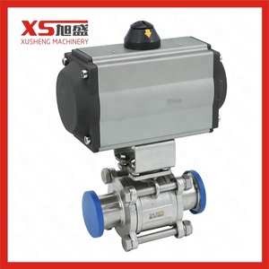 Precio de fabricante DIN DN50 extremo de abrazadera SS316L AISI 304 válvula de bola accionada eléctrica para elaboración de bebidas alta calidad buen precio - Product Image 2