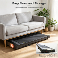 Tapis de marche motorisé sans balais avec télécommande sans fil pour bureau debout électrique, capacité de charge 120 kg/264 lb