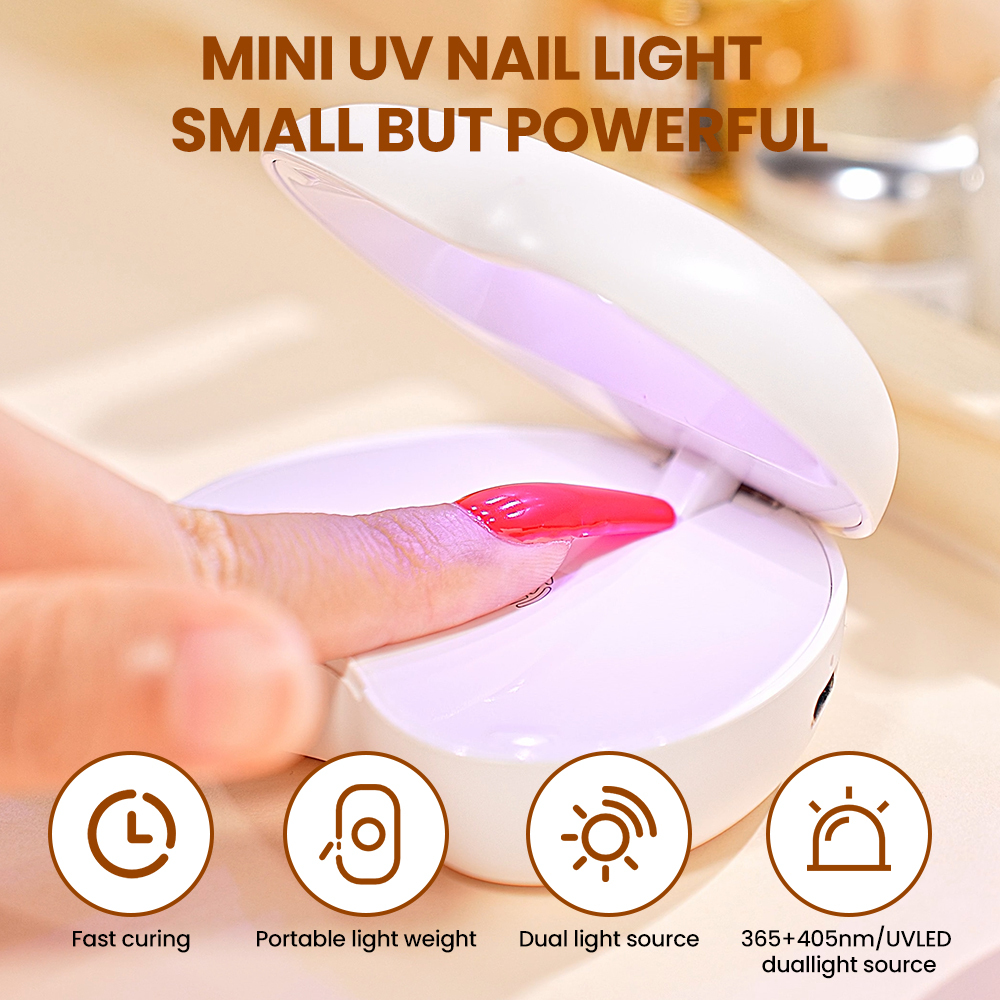 SUNNAIL X28 Portable Mini Rechargeable LED UV Nail Lamp with Automatic Quick-Dry Function for Home Manicure Gel Drying
