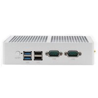 Mini PC Industrial sin Ventilador con Procesador Quad Core J1900, Puertos Ethernet Duales y Múltiples Interfaces Seriales para Control de Automatización