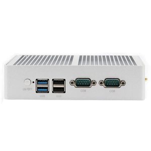มินิพีซีอุตสาหกรรมแบบไร้พัดลม ซีพียู Quad Core J1900 พร้อมพอร์ตอีเธอร์เน็ตคู่ และพอร์ตเชื่อมต่อแบบอนุกรมหลายพอร์ต สำหรับการควบคุมระบบอัตโนมัติ - Product Image 3