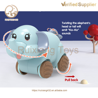 Jouets inertiels éducatifs pour bébés Vente en gros Éléphant de dessin animé Animal Jouet Voitures Inertie Jouet Twister pour enfants