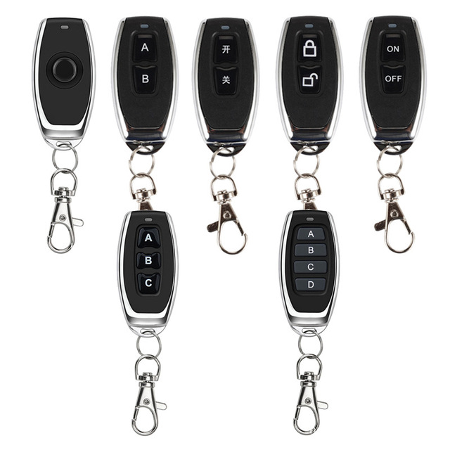 433MHz Wireless Metal Remote Control 1527 Fixed Code Learning Transmitter Multiple Options