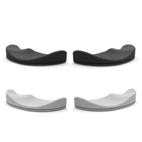 Reposamuñecas para Ratón, Cojín de Silicona para Mano, Almohadilla Suave, Soporte para Muñeca y Palma, Se Mueve con la Muñeca, Reposabrazos Duradero para Juegos de Computadora
