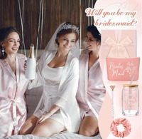 Coffrets cadeaux personnalisés en verre avec logo pour invités, clients, mamans, femmes, demoiselles d'honneur, pour mariage, fête, demande en mariage