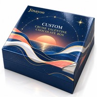 Individuell Bedruckte Valentinstag-Schokoladen-Geschenkbox mit Logo, CMYK-Druck, Glänzender Laminierung und Basis- und Deckelverpackung