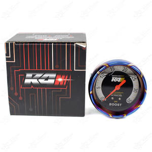 เกจวัดแรงดันเทอร์โบอัตโนมัติ R4 35psi 60psi 35 PSI 60 PSI แบบไทย สีไทเทเนียมบลู สำหรับรถยนต์ดีเซล เครื่องยนต์เบนซิน/ดีเซล  เกจวัดบูสต์ - Product Image 1