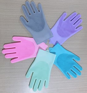 Sarung Tangan Mandi Hewan Peliharaan <span class=keywords><strong>Anti</strong></span> Gores <span class=keywords><strong>Anti</strong></span> Gigit Sikat Perawatan Anjing Kucing untuk Kucing atau Anjing - Promo - Product Image 2
