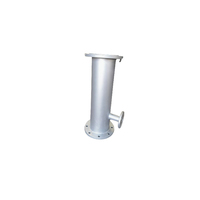 DN150 pipa Mixer statis SS316 Stainless Steel, untuk cairan pengolahan untuk dosis bahan kimia
