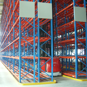 מערכת מדפים כבדה לתעלות צרות מאוד, מדפי משטחים למנהליות צרות, מלגזה, פלדה בצפיפות גבוהה, מדפי אחסון למחסן - Product Image 1