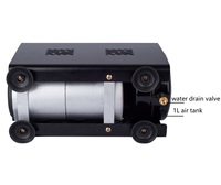 Compresseur d'air portable AS18TA avec certificat GS, 1/6HP, refroidissement par air, lubrification sans huile, débit d'air de 20-23L/min